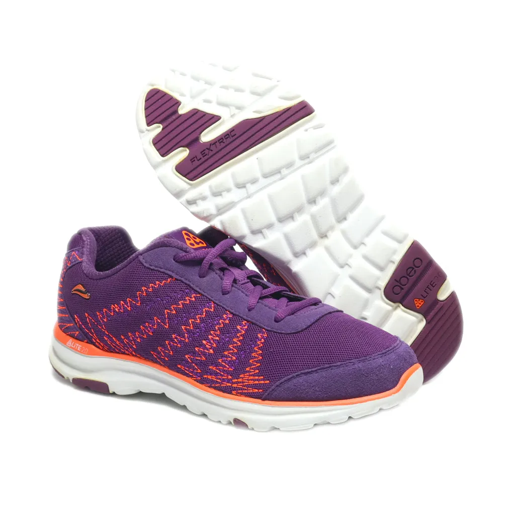 Abeo Sizzle Sport Shoes Leather Purple Colour For Women