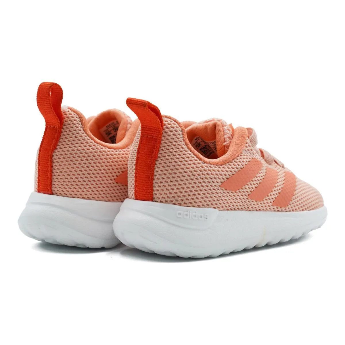 Adidas Infant Lite Racer Sport Shoes Fabric Orange Colour For Kids