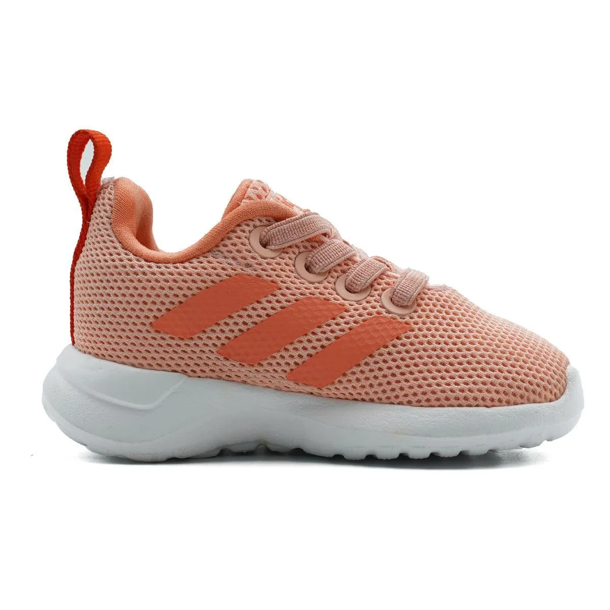 Adidas Infant Lite Racer Sport Shoes Fabric Orange Colour For Kids