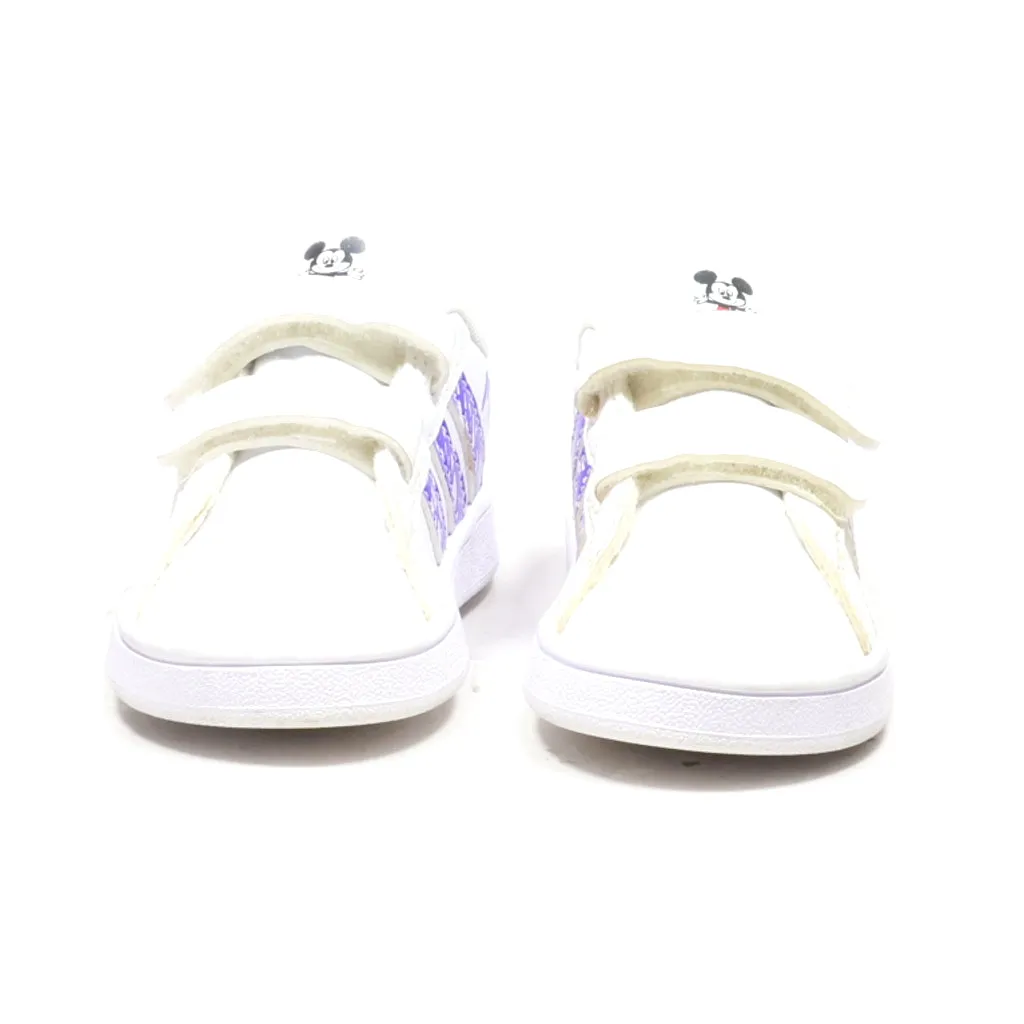 Adidas Mickey Walkers Leather White Colour For Kids