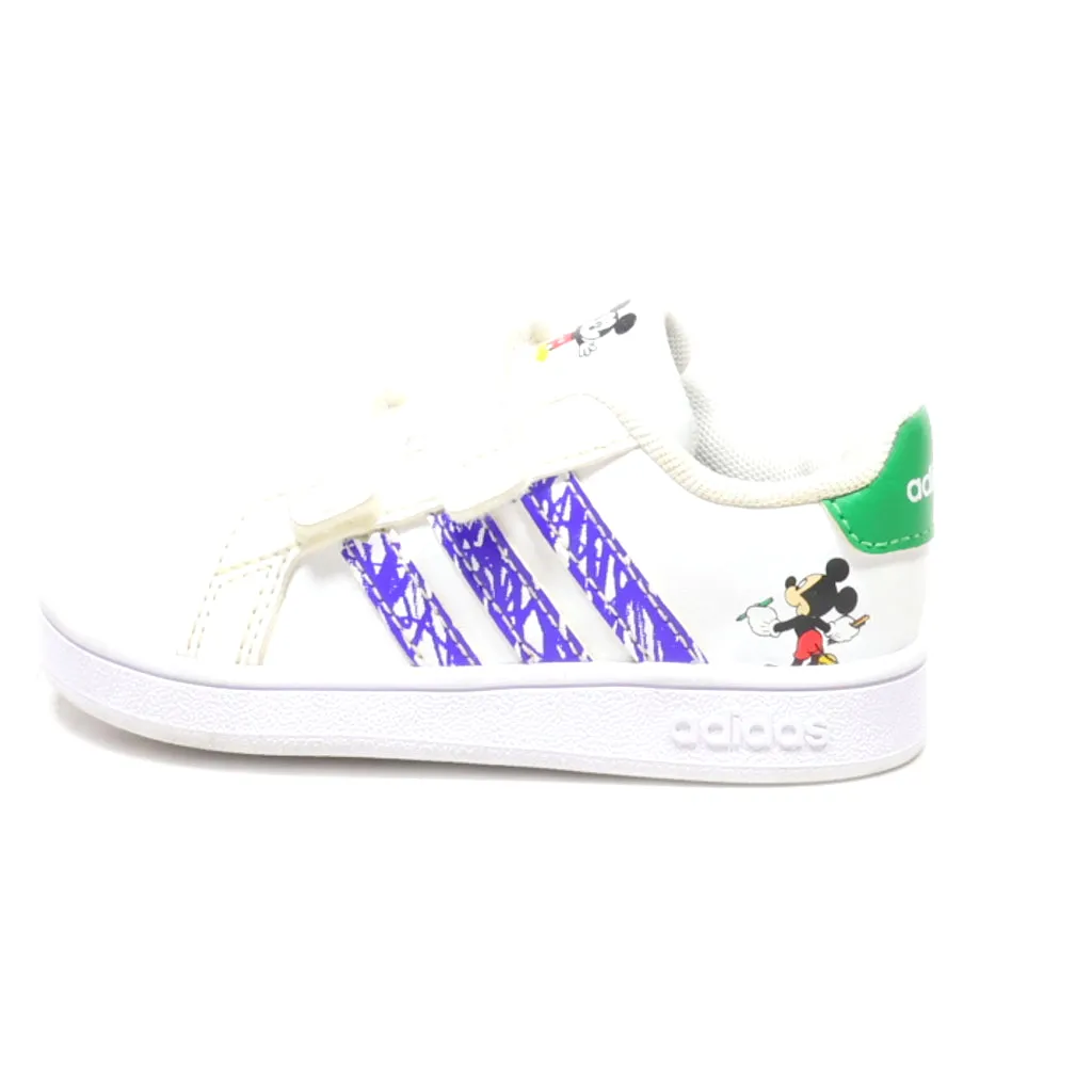 Adidas Mickey Walkers Leather White Colour For Kids