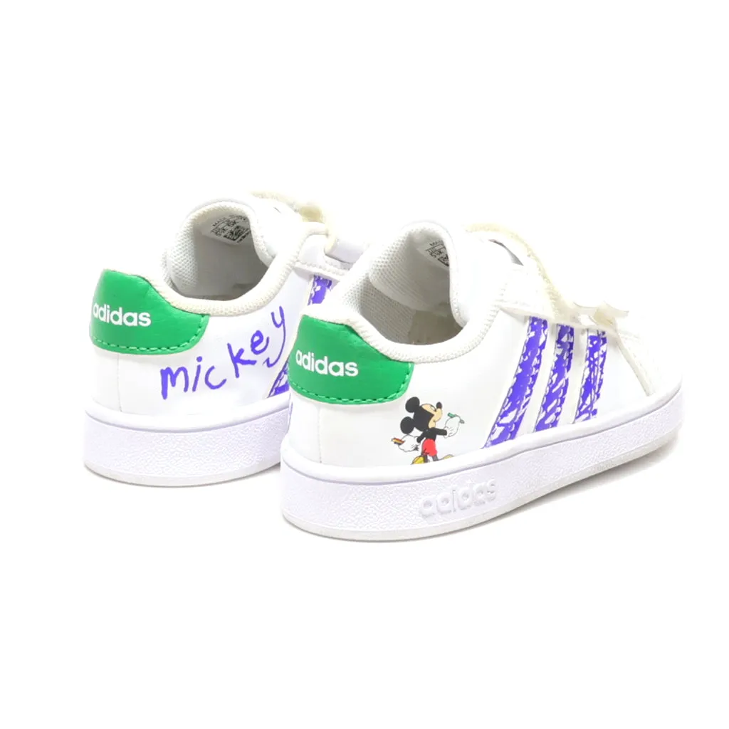 Adidas Mickey Walkers Leather White Colour For Kids