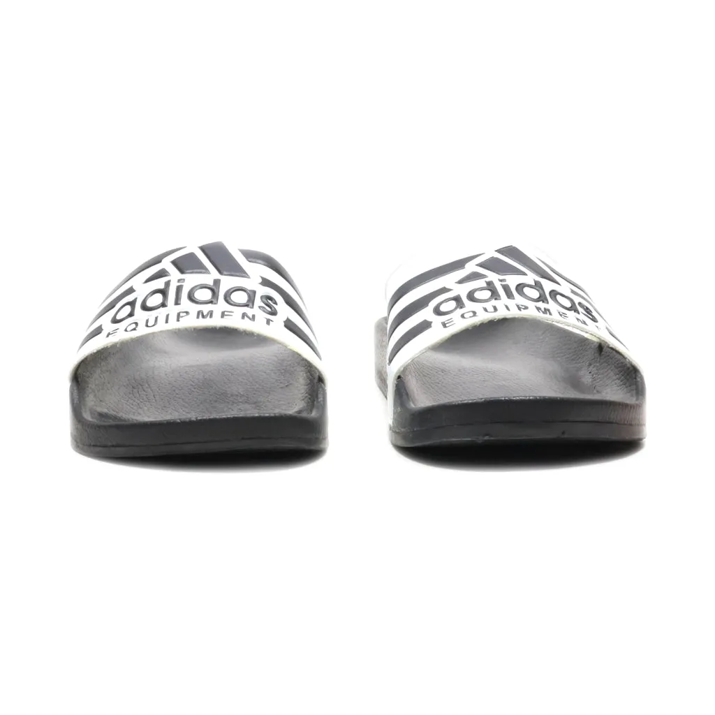 Adidas Slippers Leather White Colour For Men