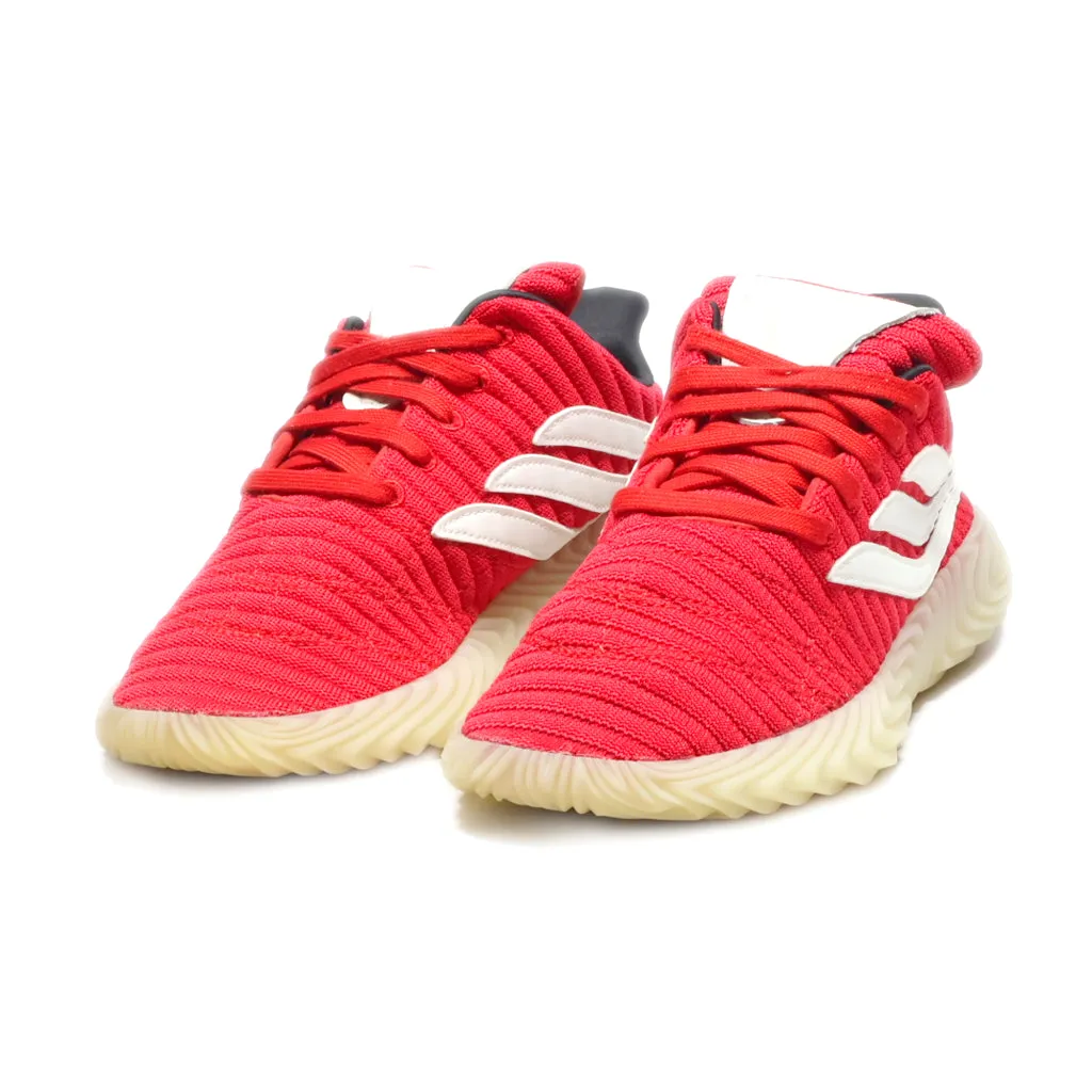 Adidas Sobakov Sport Shoes Fabric Red Colour For Men