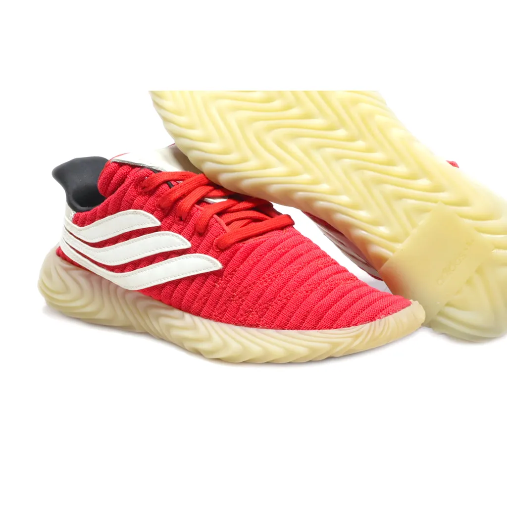 Adidas Sobakov Sport Shoes Fabric Red Colour For Men