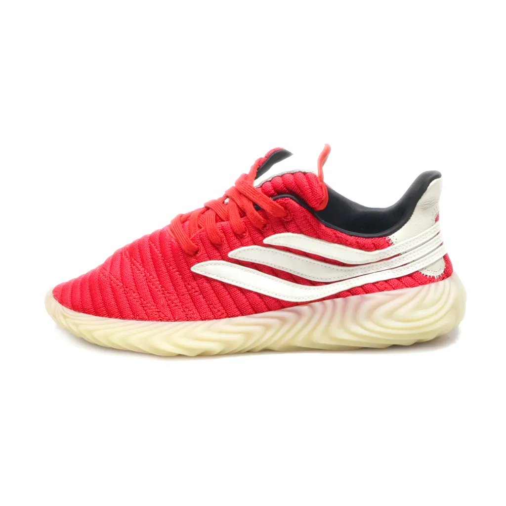 Adidas Sobakov Sport Shoes Fabric Red Colour For Men