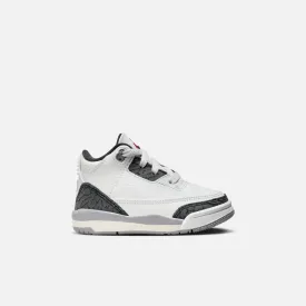 Air Jordan Kids' 3 Retro Cement Grey (TD)