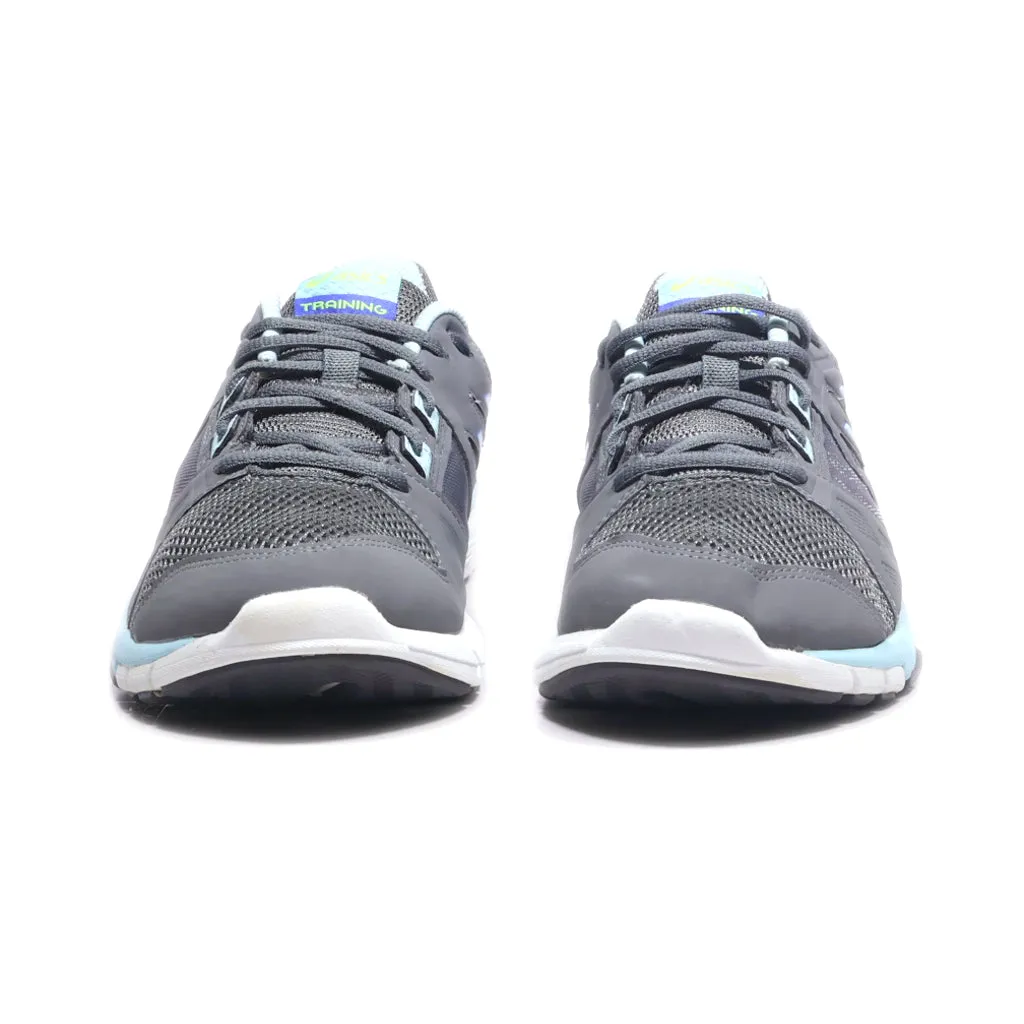 Asics Training Sport Shoes Fabric Grey Colour For Men