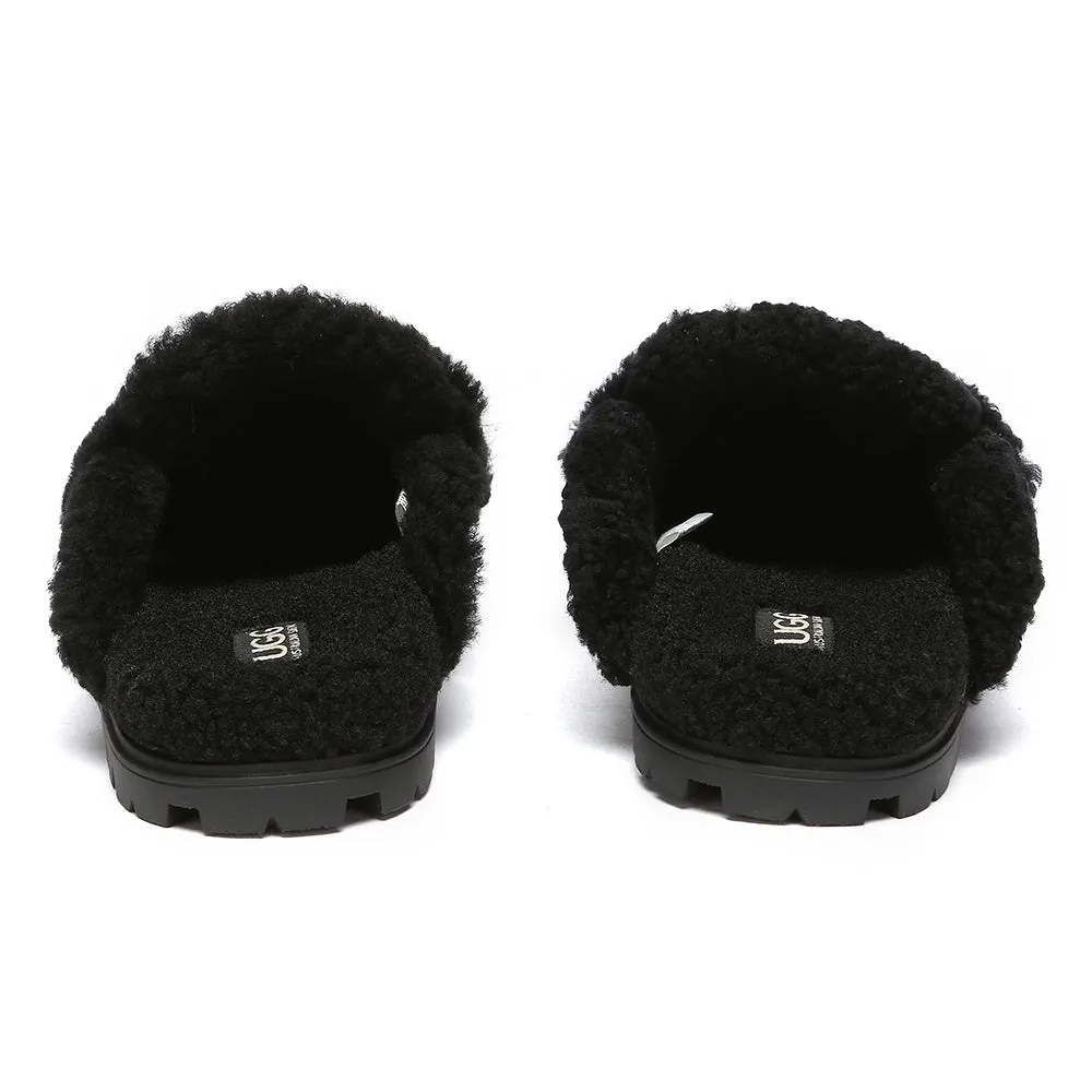 AUSTRALIAN SHEPHERD UGG Slippers Sheepskin Wool Shearling Lined Remi #AS2054