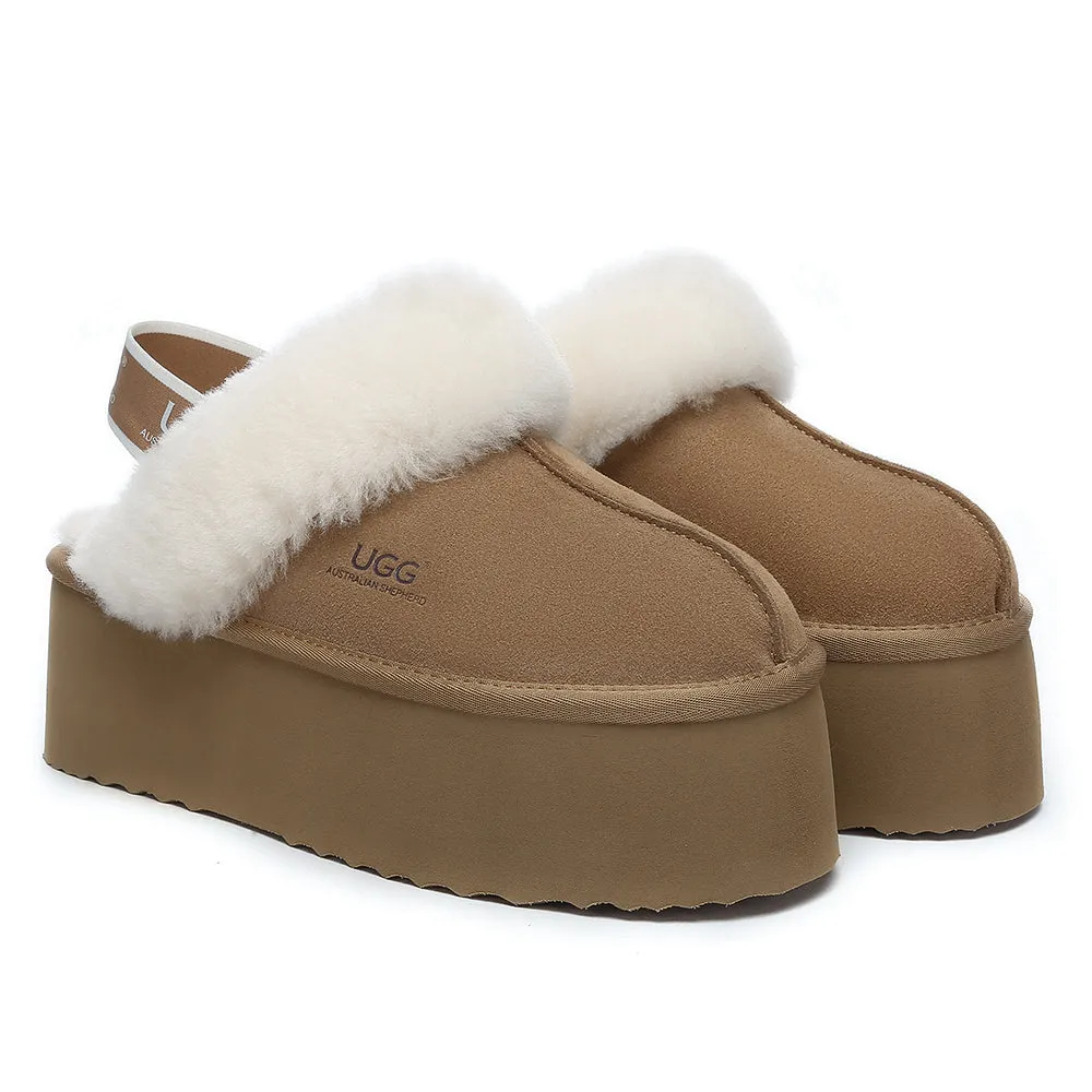 AUSTRALIAN SHEPHERD UGG Slippers Women Slingback Muffin Plus Platform #AS2071