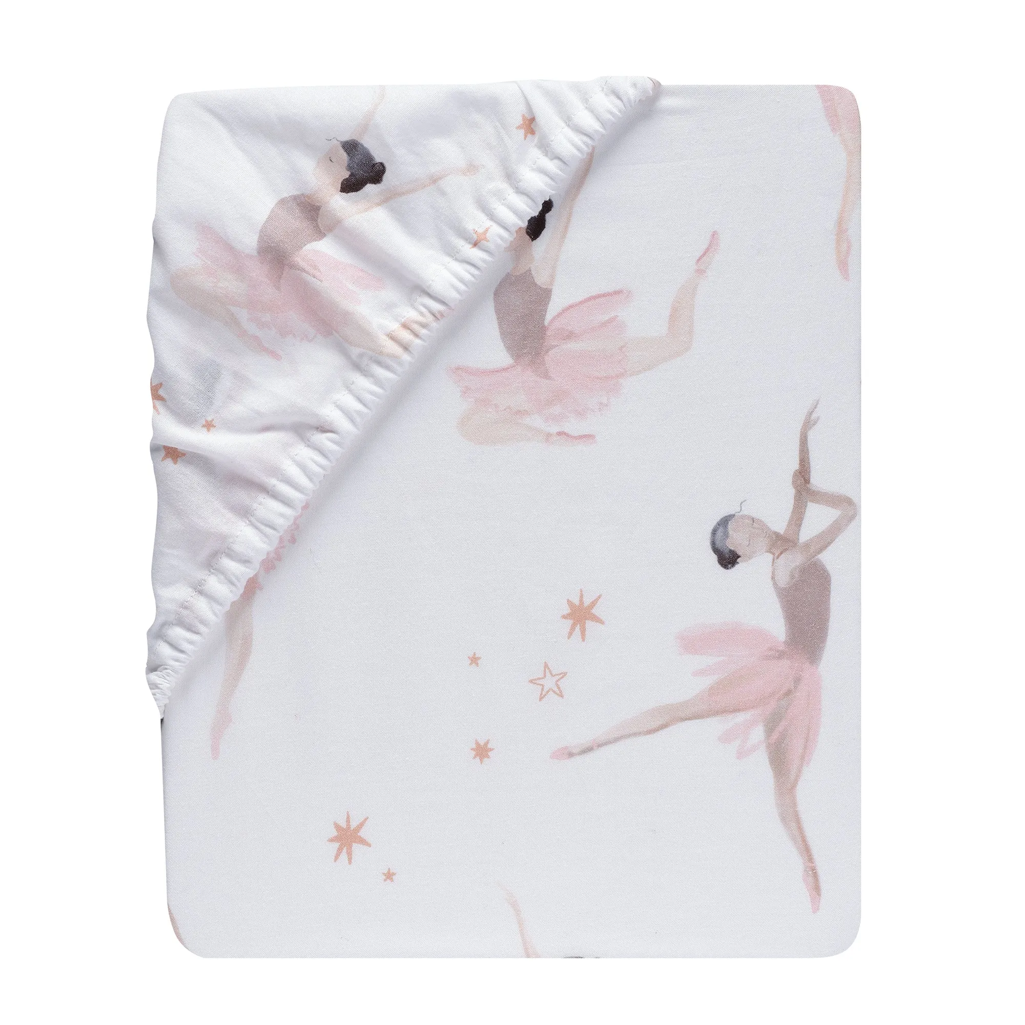 Ballerina Baby Cotton Fitted Crib Sheet