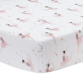 Ballerina Baby Cotton Fitted Crib Sheet