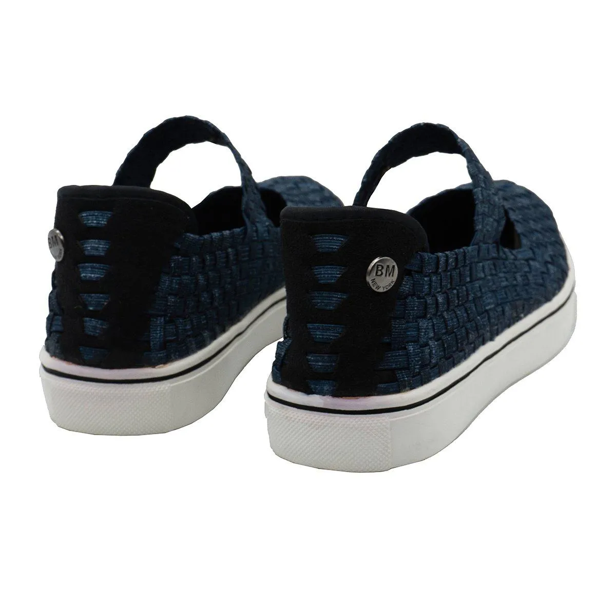 Bernie Mev. Woven Ballerinas Fabric Blue Colour For Women