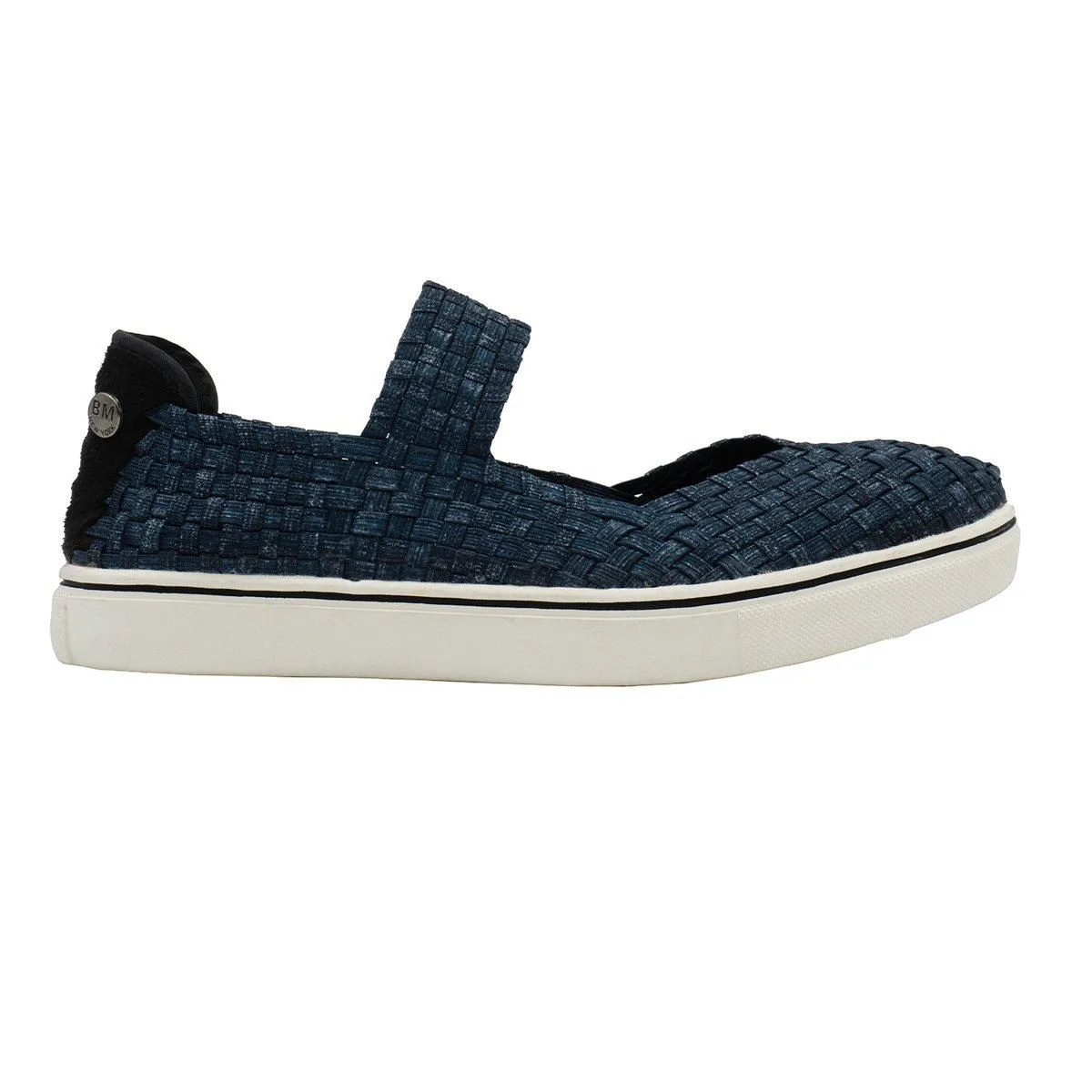 Bernie Mev. Woven Ballerinas Fabric Blue Colour For Women