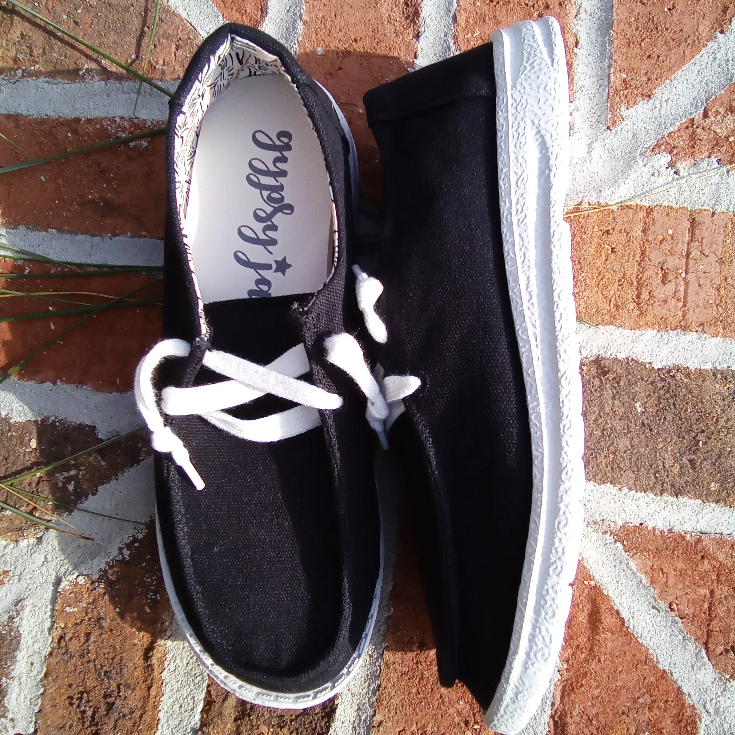 Black and White Slip Ons | Gypsy Jazz Holly4