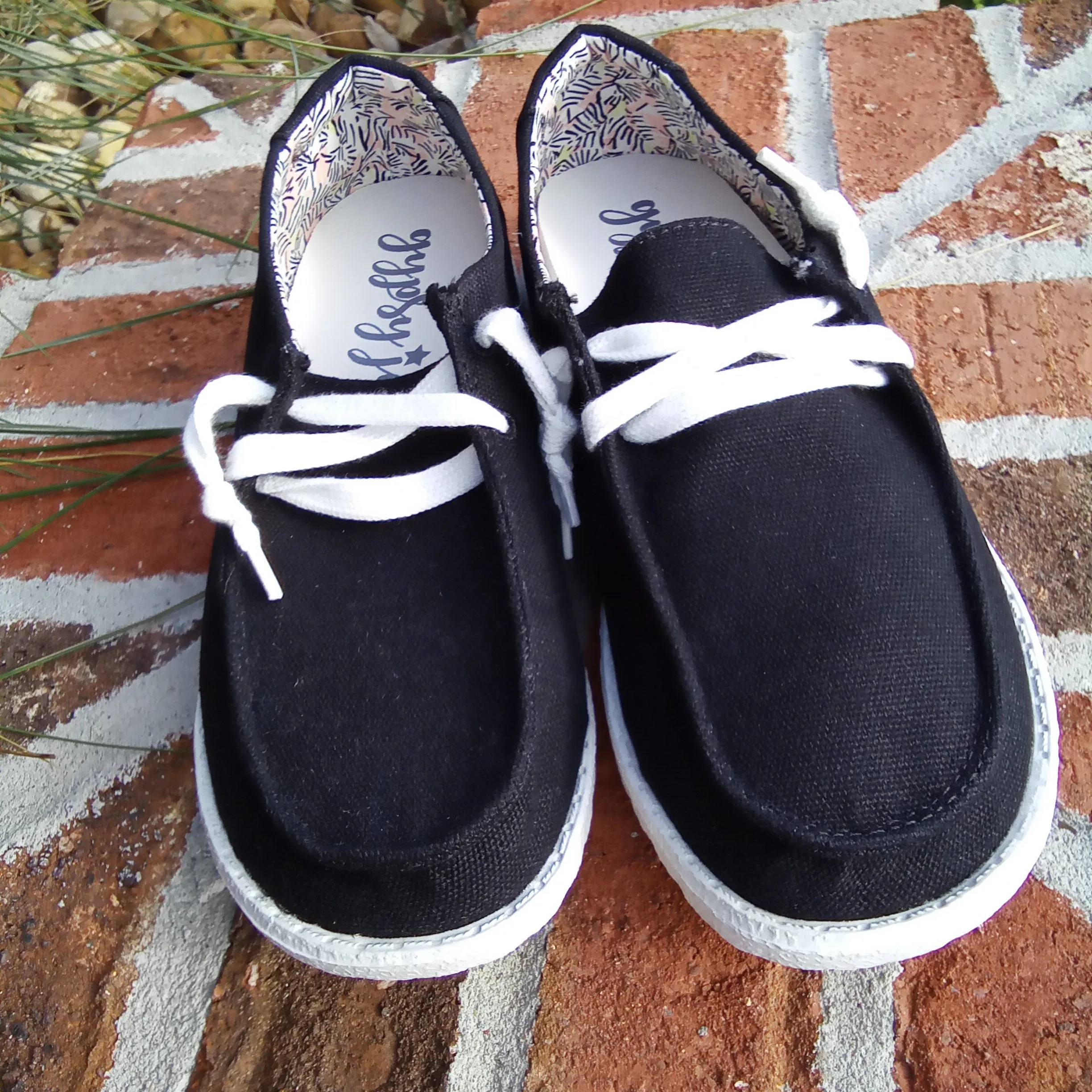 Black and White Slip Ons | Gypsy Jazz Holly4