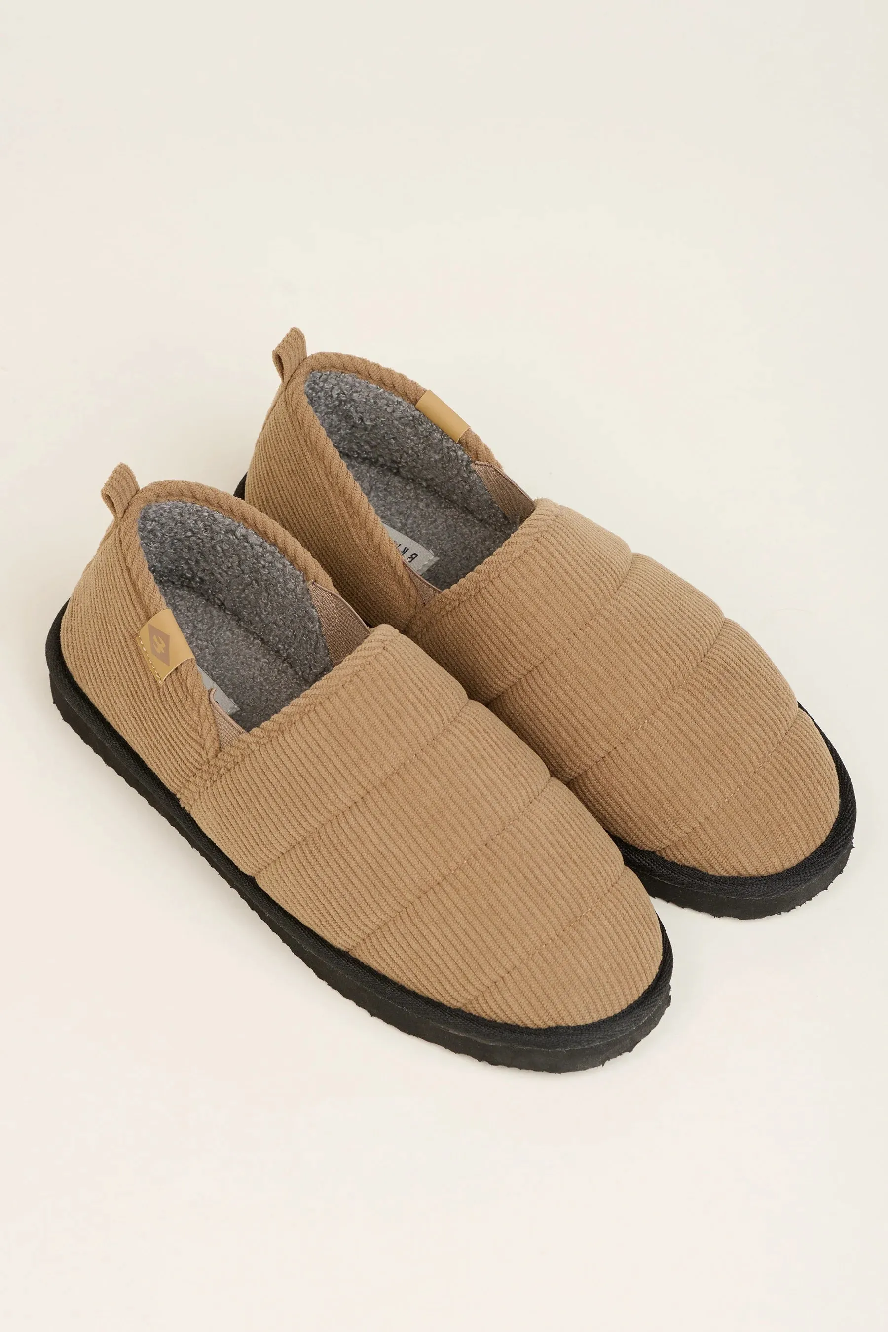 Brakeburn 07 Beige Cord Men's Slipper