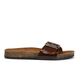 Brio Madrid Havan Natural Leather Slippers