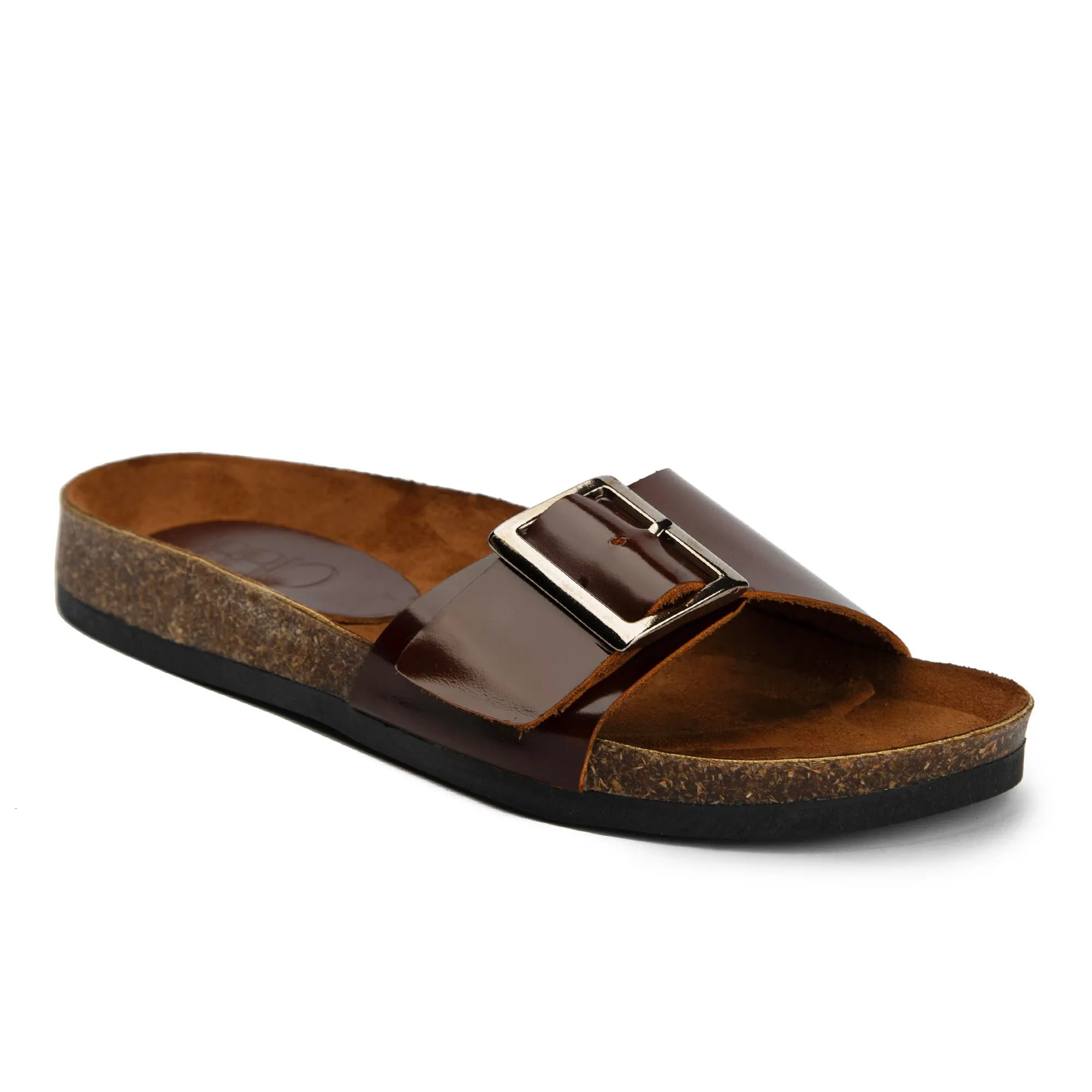 Brio Madrid Havan Natural Leather Slippers