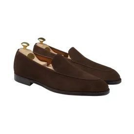 Cannes Dark Brown Calf Suede