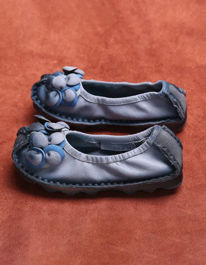 Comfortable Soft Leather Handmade Retro Flat Shoes