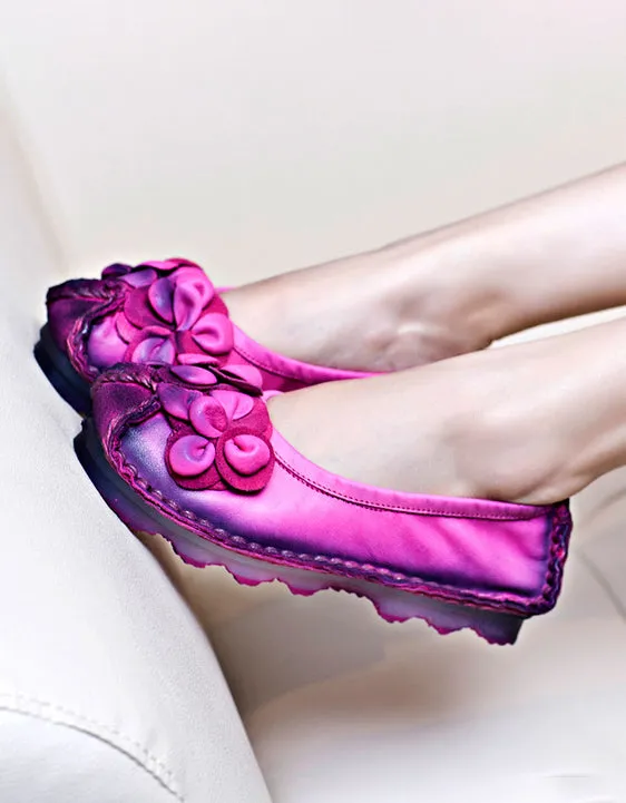 Comfortable Soft Leather Handmade Retro Flat Shoes