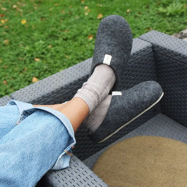 Corkybuk Slipper - Dark Grey