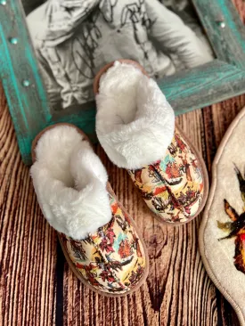 Cowboy Collage Slippers