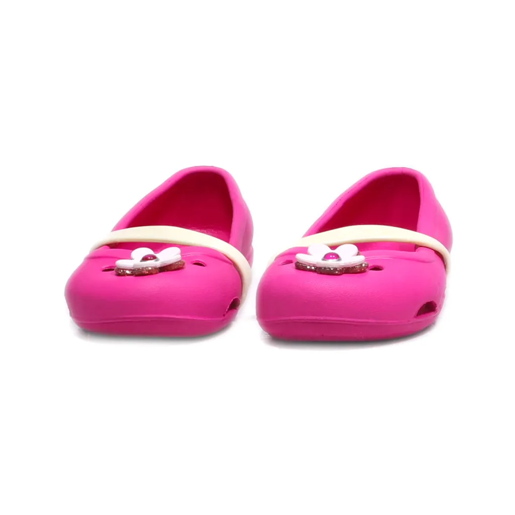 Crocs Ballerinas Rubber Pink Colour For Kids