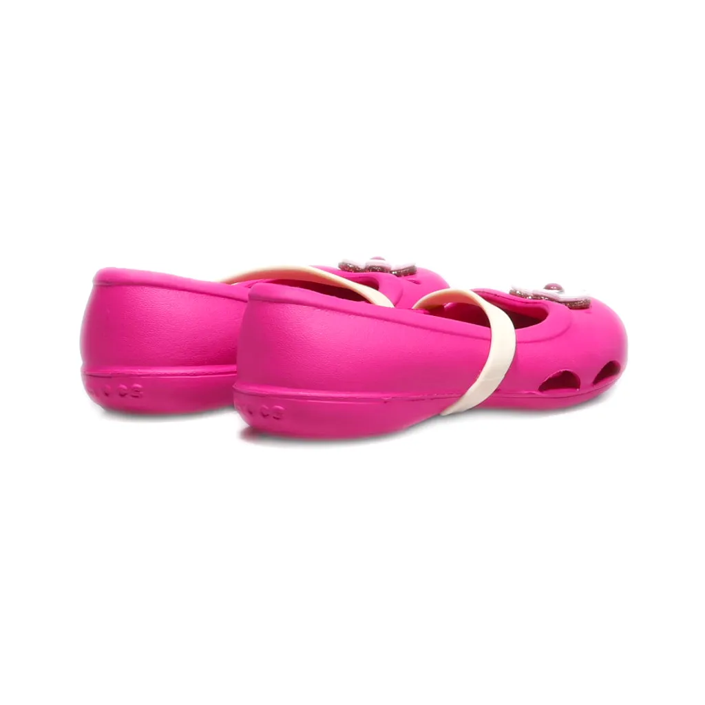 Crocs Ballerinas Rubber Pink Colour For Kids