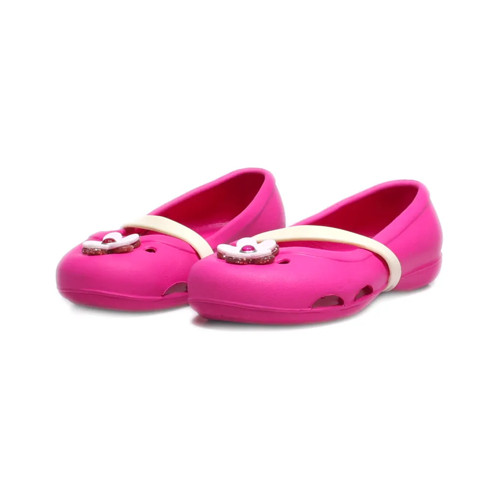 Crocs Ballerinas Rubber Pink Colour For Kids