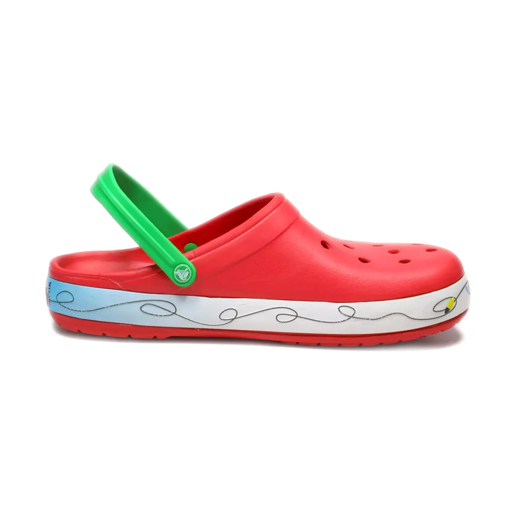 Crocs Christmas Lights Clogs Rubber Red Colour For Men