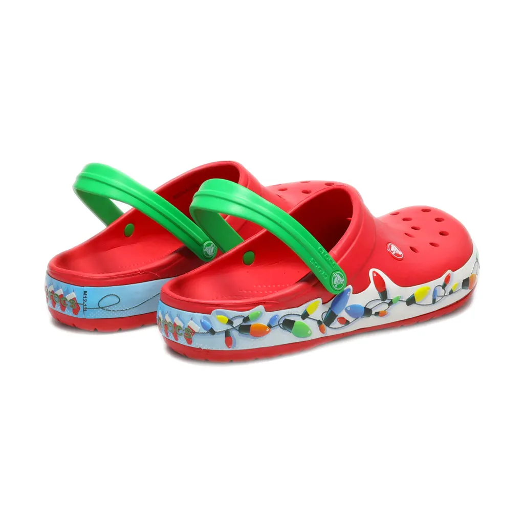 Crocs Christmas Lights Clogs Rubber Red Colour For Men