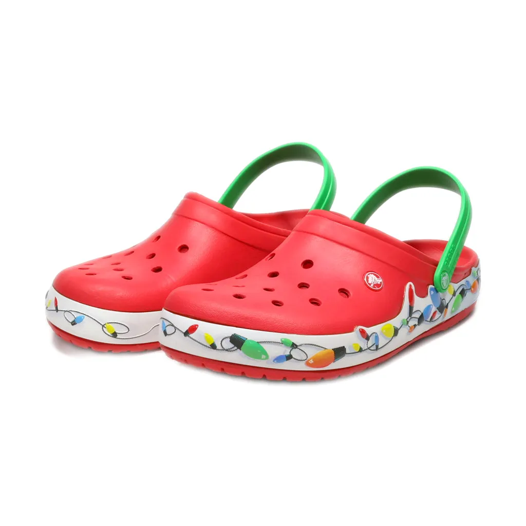 Crocs Christmas Lights Clogs Rubber Red Colour For Men