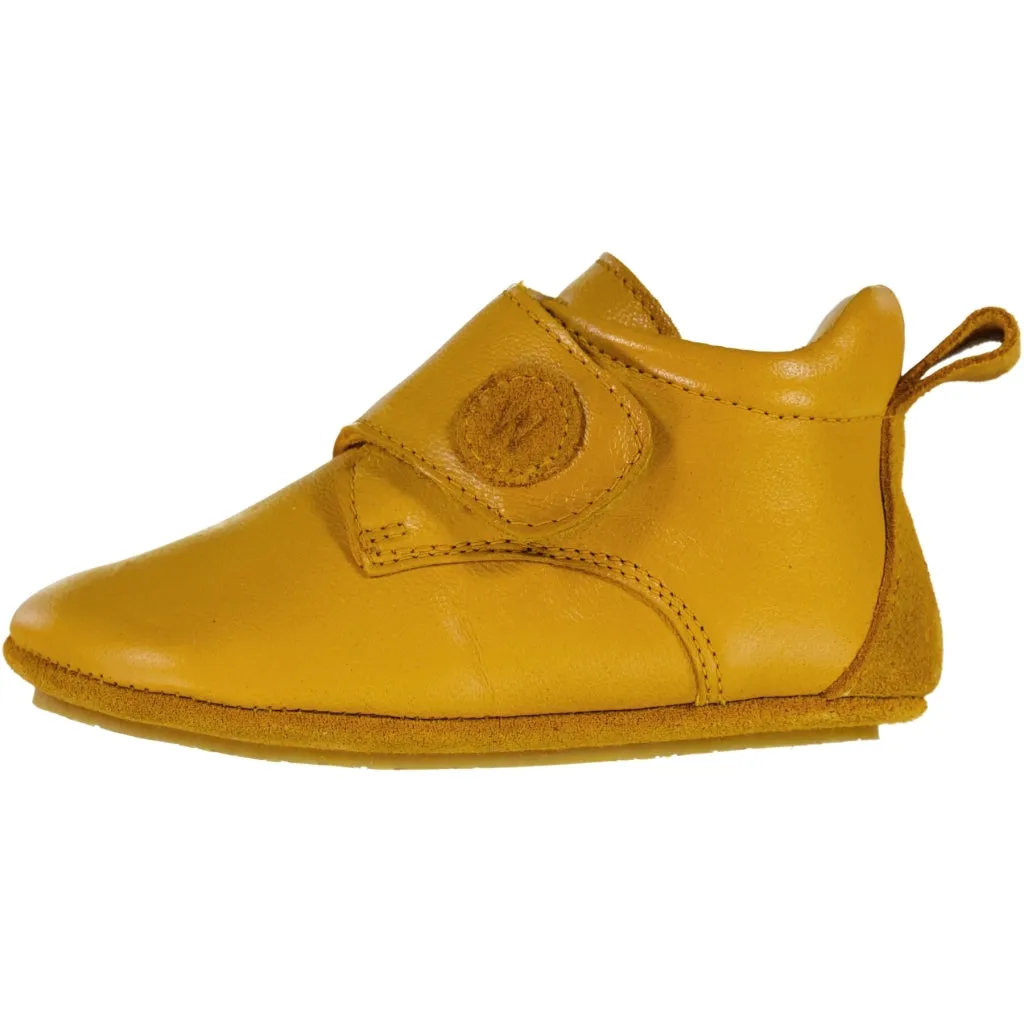 Dakota Leather Indoor Shoe - mustard