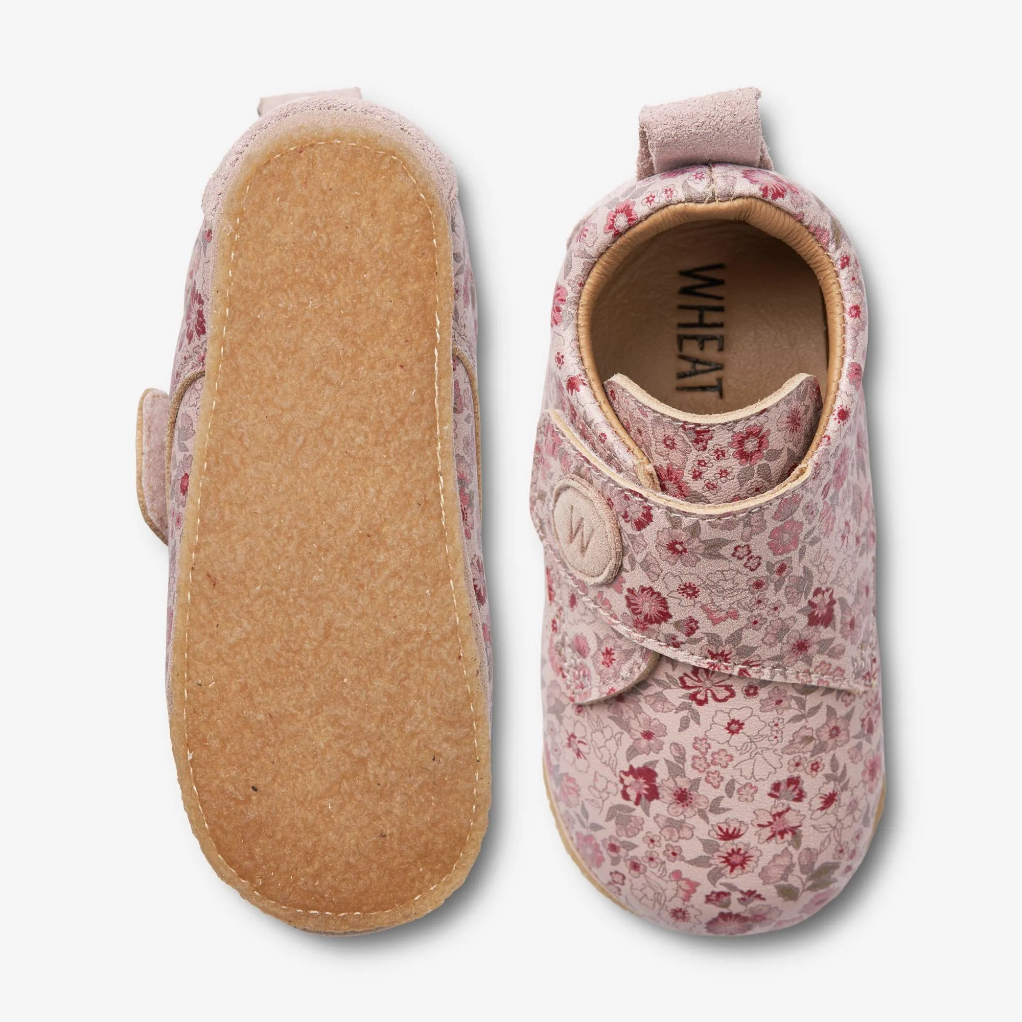 Dakota Print Indoor Shoe | Baby - rose dust flowers