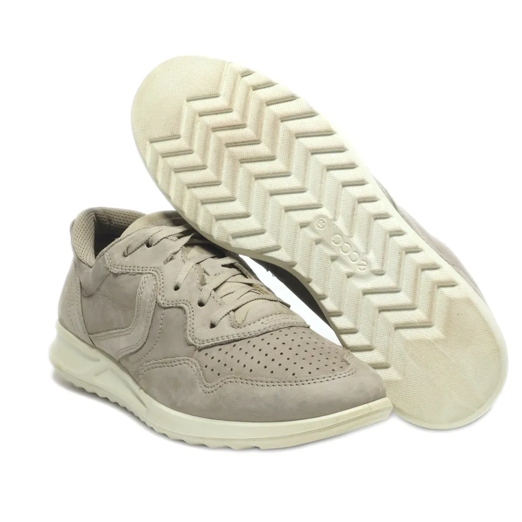 Ecco Low-Top Sneakers Leather Grey Colour For Women