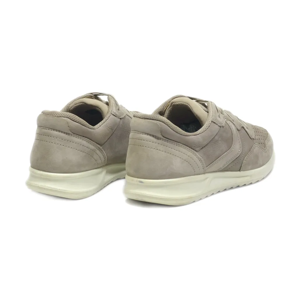 Ecco Low-Top Sneakers Leather Grey Colour For Women