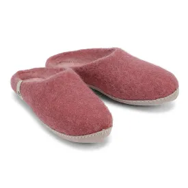 Egos Felted Wool Mule Slippers, Dusty Rose