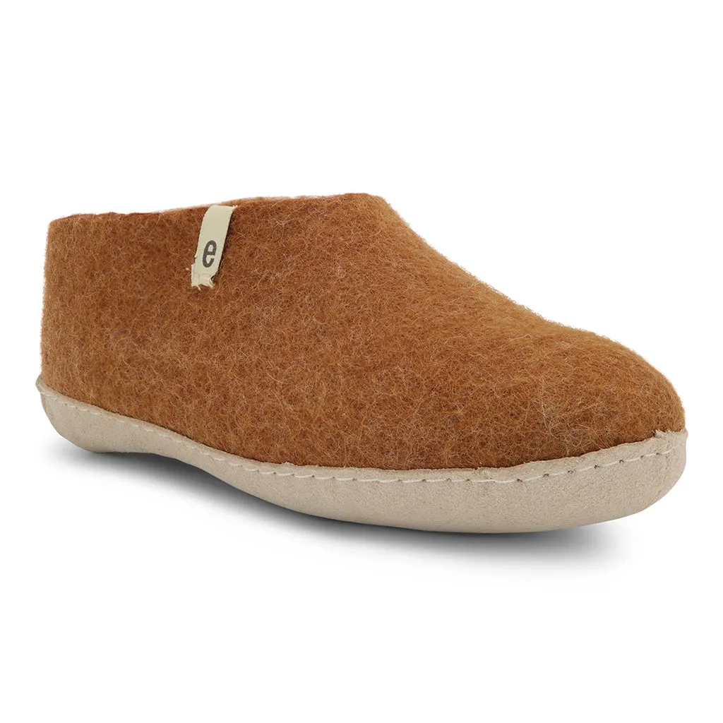 Egos Felted Wool Slipper Boots, Chestnut