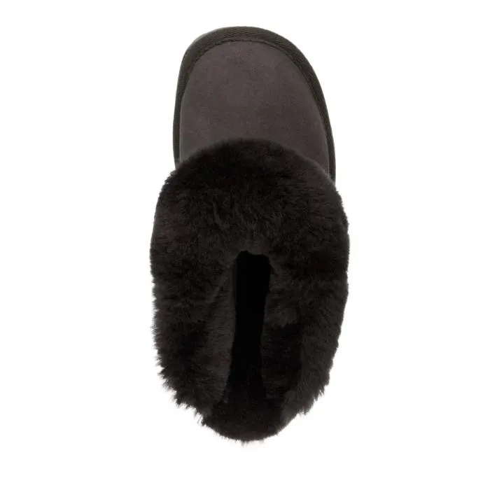 EMU Women's Eden Platinum Sheepskin Charcoal Scuff Slipper