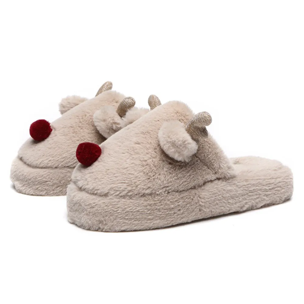 EVERAU Unisex Reindeer Slippers #EA2012