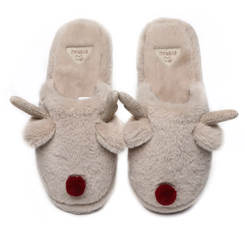 EVERAU Unisex Reindeer Slippers #EA2012