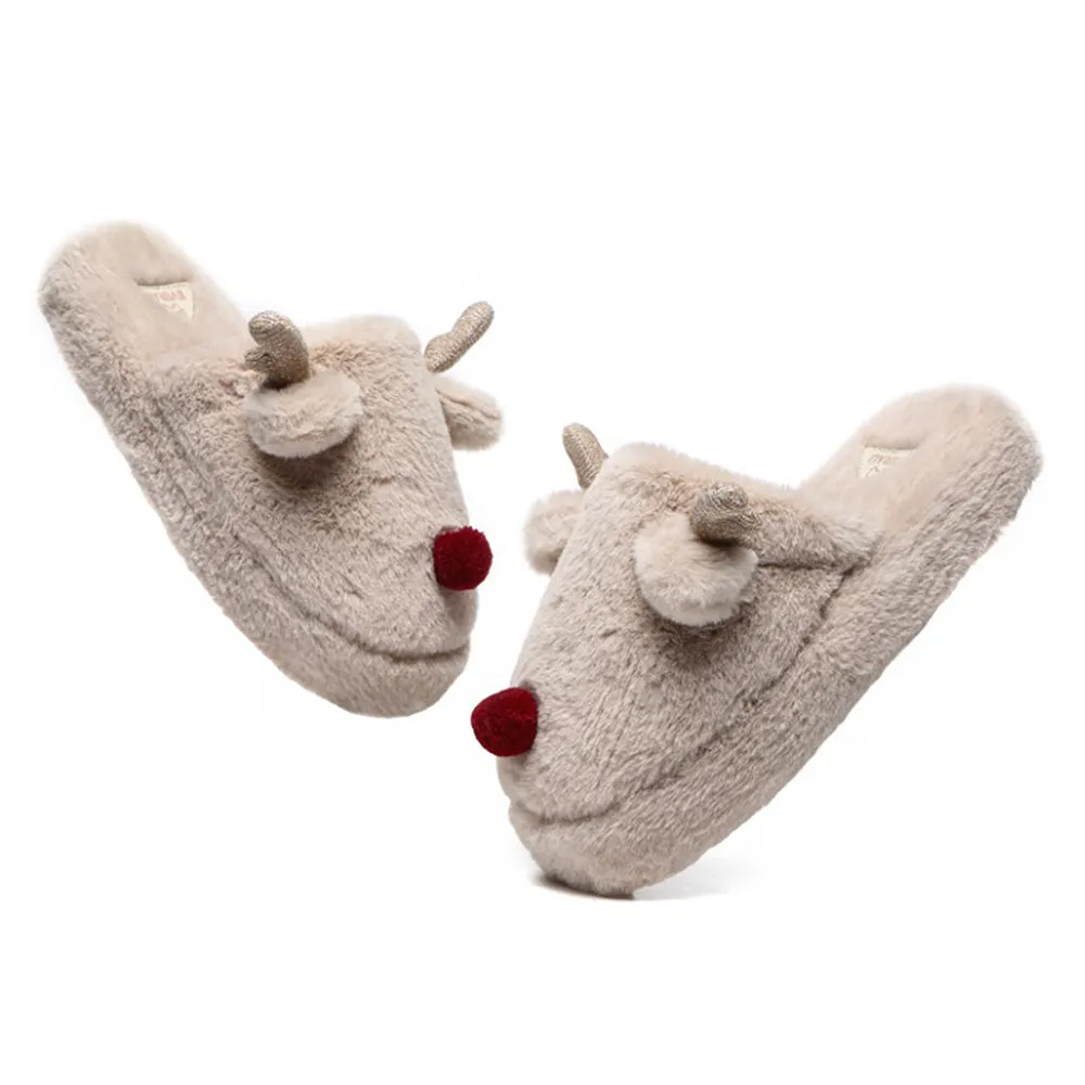 EVERAU Unisex Reindeer Slippers #EA2012