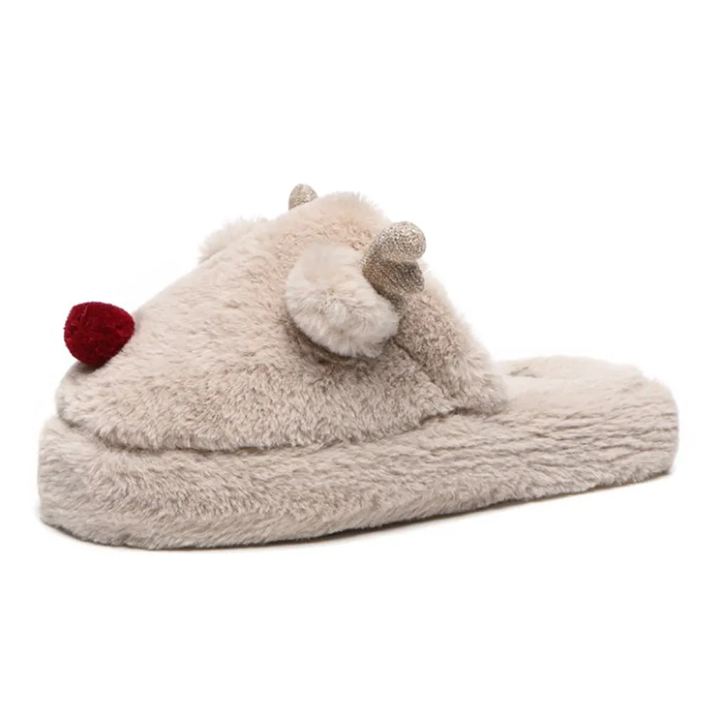 EVERAU Unisex Reindeer Slippers #EA2012