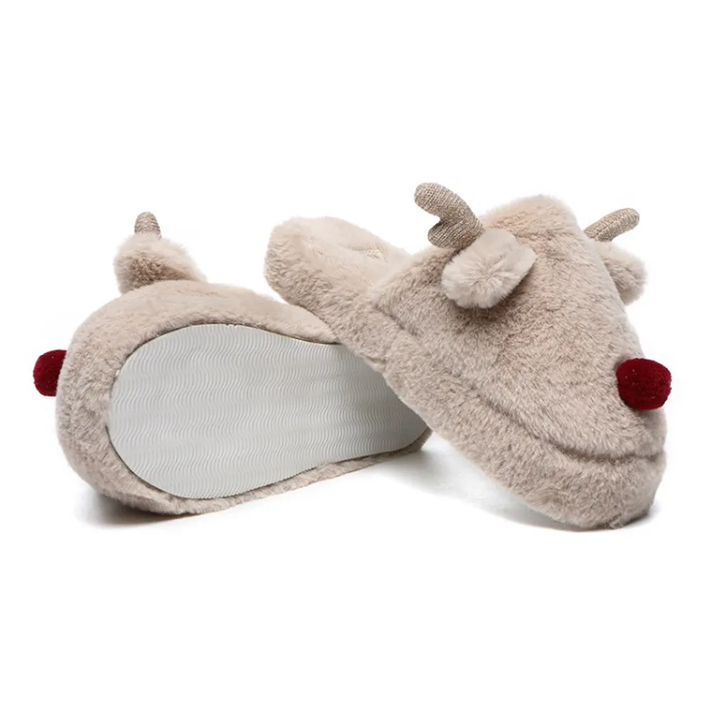 EVERAU Unisex Reindeer Slippers #EA2012