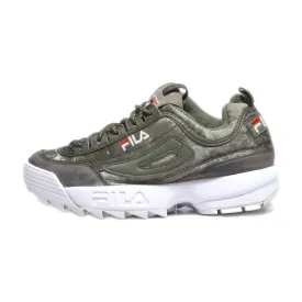 Fila Disruptor V Low Sport Shoes Fabric Green Colour For Women