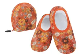 Flower Power Snoozies Skinnies Travel Slipper