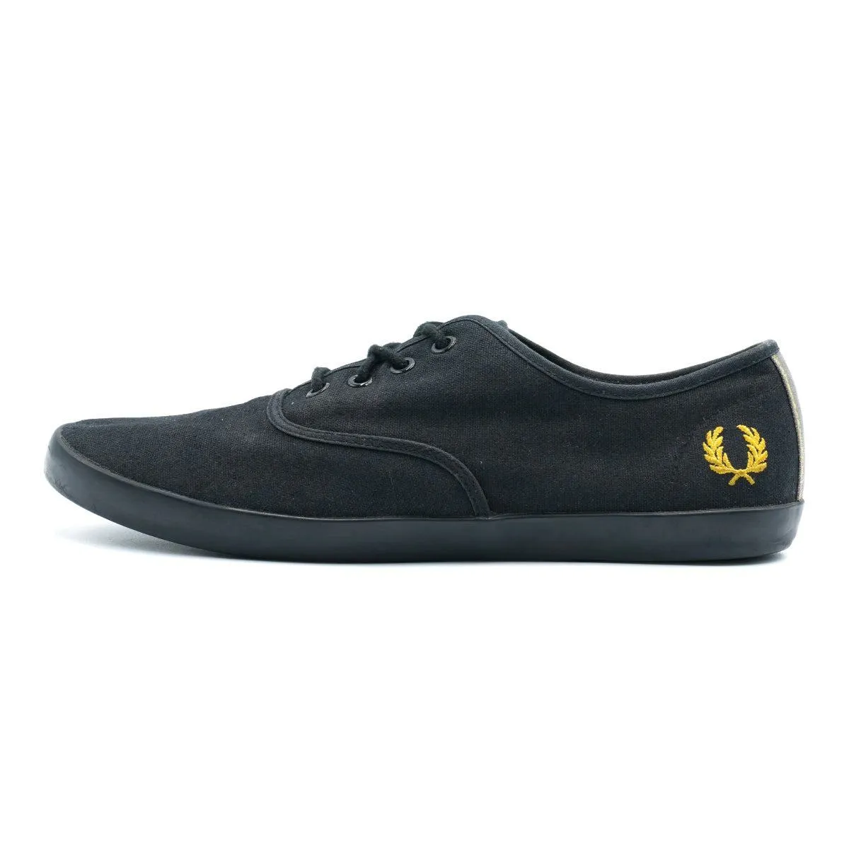 Fred Perry Hawley Low-Top Sneakers Fabric Black Colour For Men