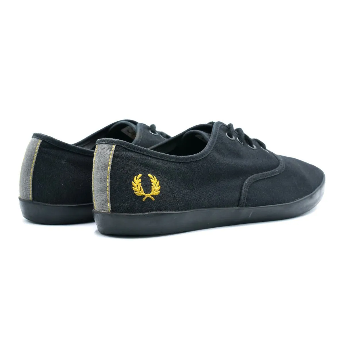 Fred Perry Hawley Low-Top Sneakers Fabric Black Colour For Men